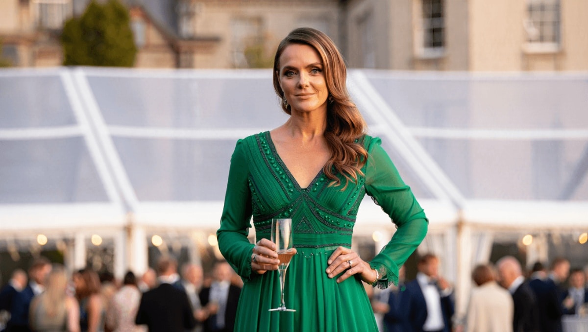 Jennifer Wrynne turns to go-to dress for glam Galway Races party