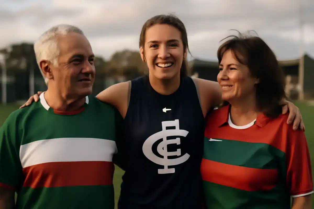 From Mayo roots to Carlton selection &mdash; Finn comes from a sporting family. Her parents, Bernie McGrath and John Finn , both played for Mayo , and Dayna herself wore the county jersey in 2017. She joined AFL club Carlton in