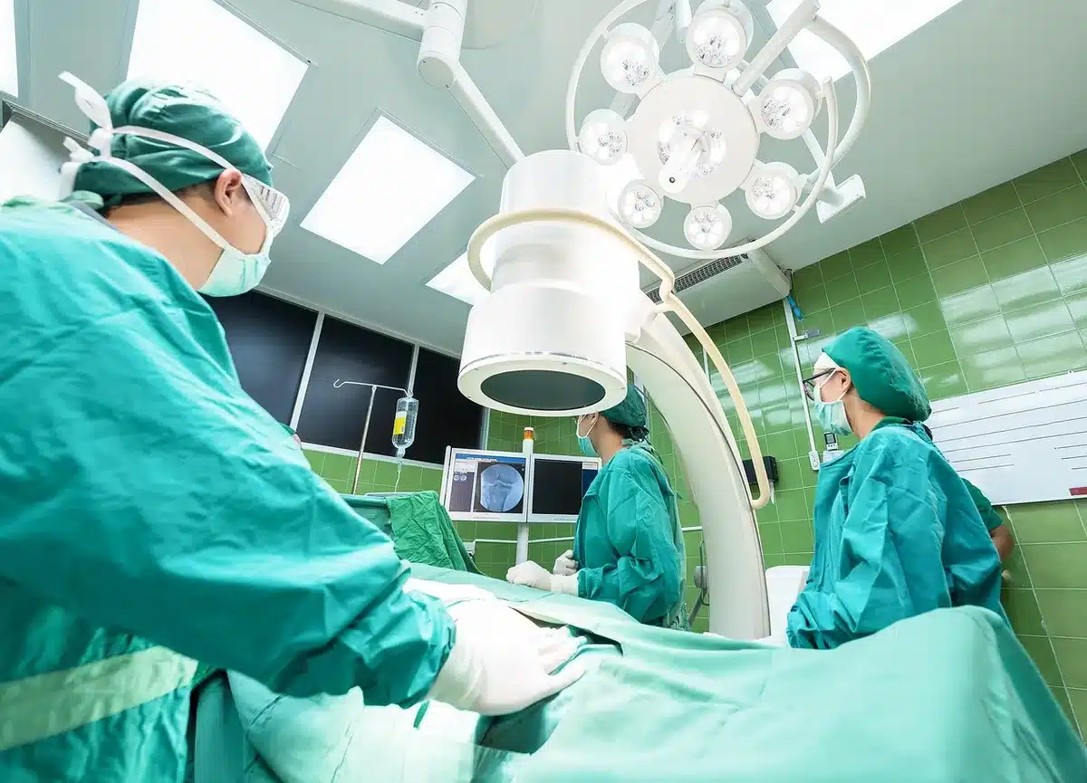 Healthcare worker or family member in hospital setting representing patient privacy concerns